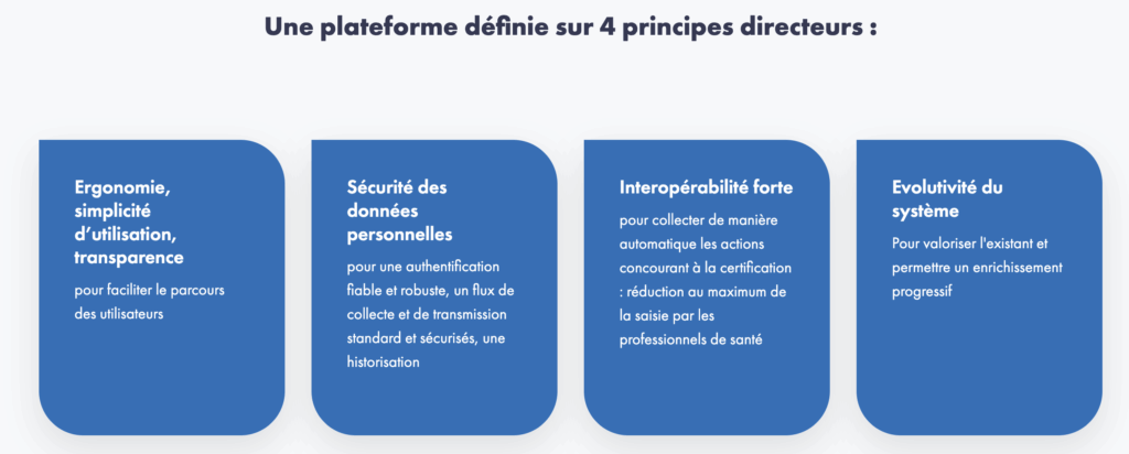 Ma certif pro santé : 4 principes directeurs