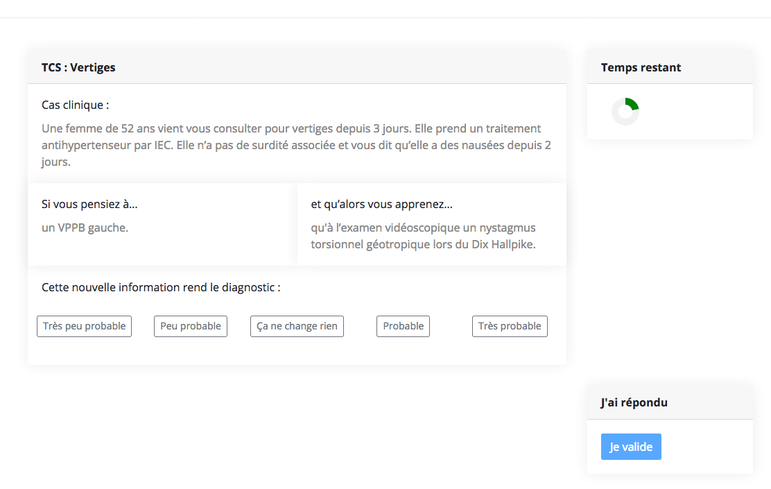 Exemple de test de concordance de script