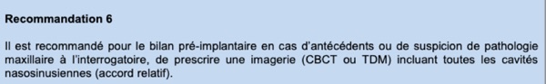 Recommandation n°6