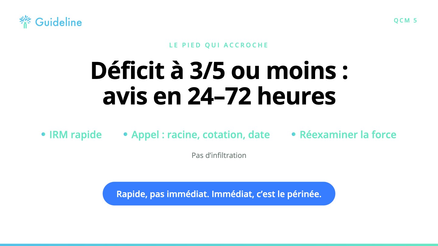Slide de synthèse QCM 5