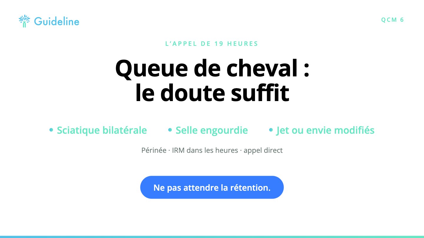 Slide de synthèse QCM 6