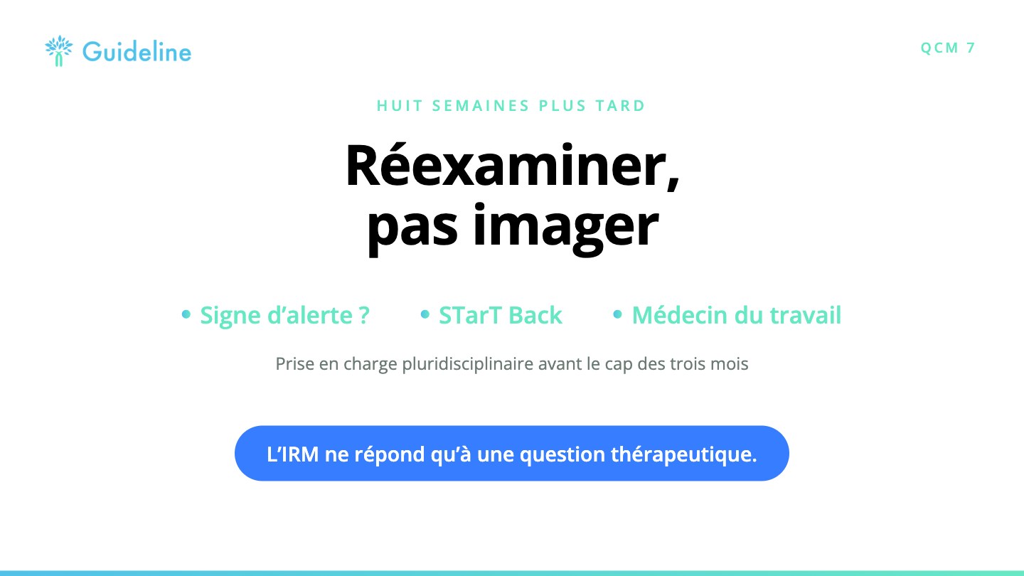 Slide de synthèse QCM 7