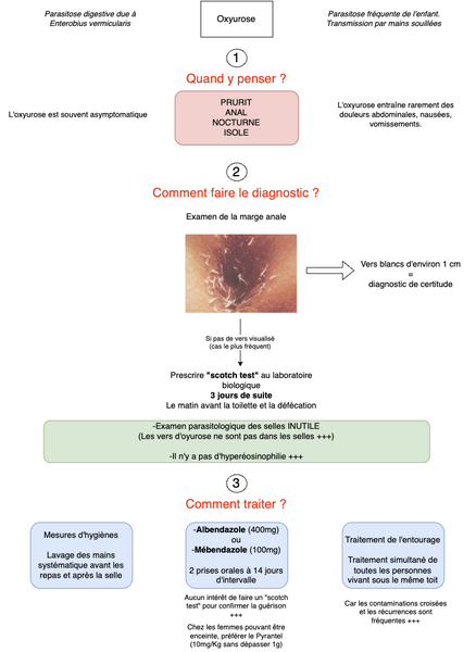 Conduite à tenir en cas d'oxyurose