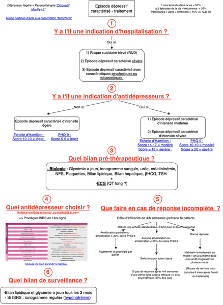 Episode dépressif caractérisé-traitement