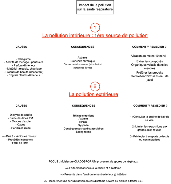 Pollution et santé respiratoire