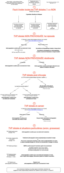 Thrombose veineuse profonde distale - traitements 