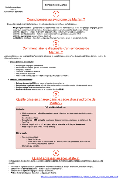 Maladie de Marfan