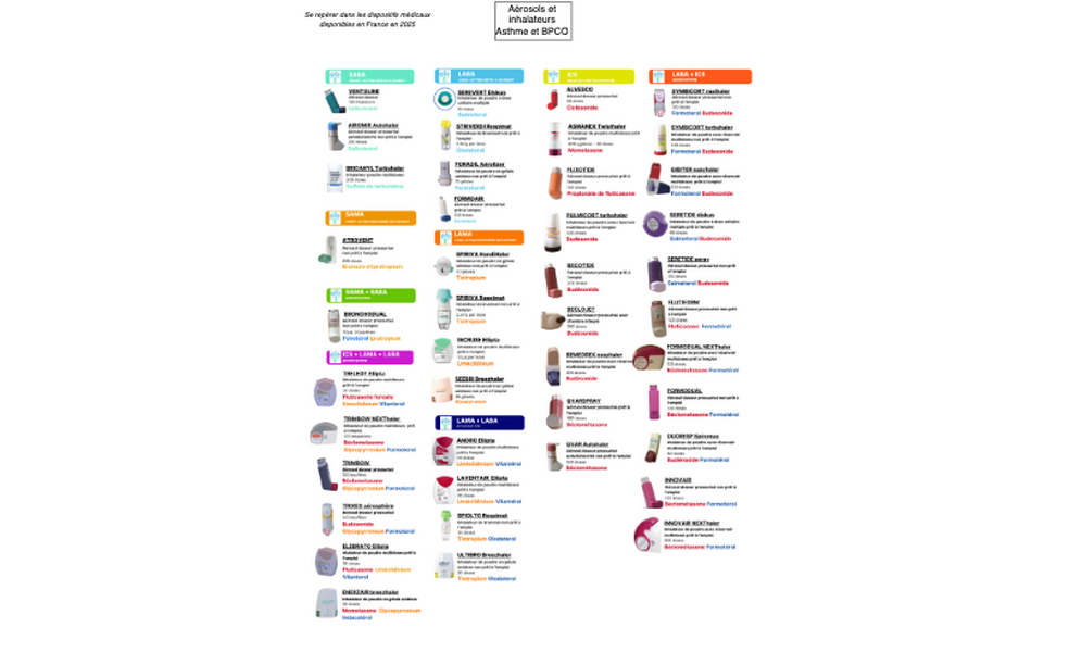 Aérosols-inhalateurs BPCO ASTHME