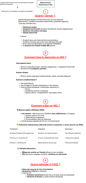 Ballonnement abdominal 