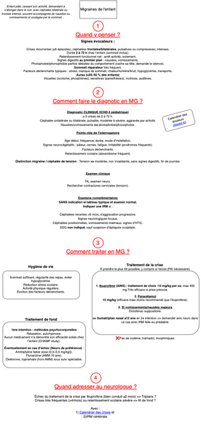 Migraine de l'enfant