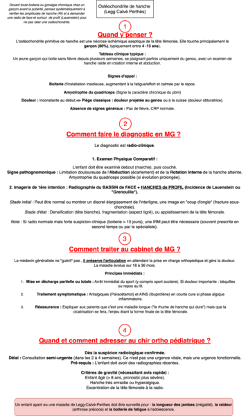 Ostéochondrite de la hanche